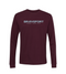Suede Core Long Sleeve Crew - Maroon